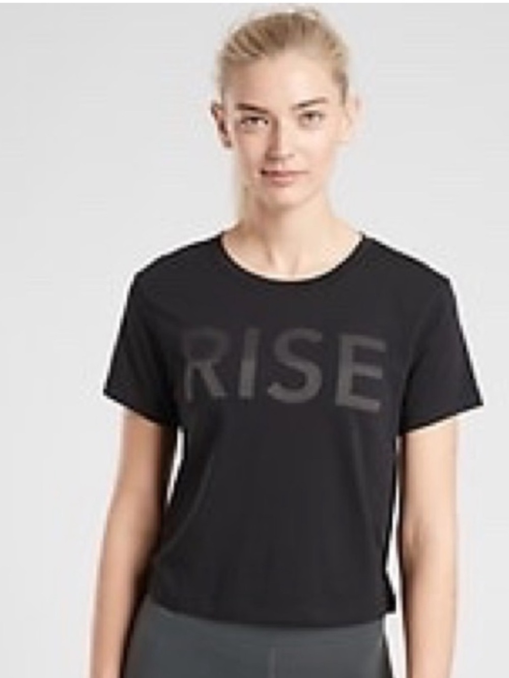 Athleta Rise Crop Tee XL